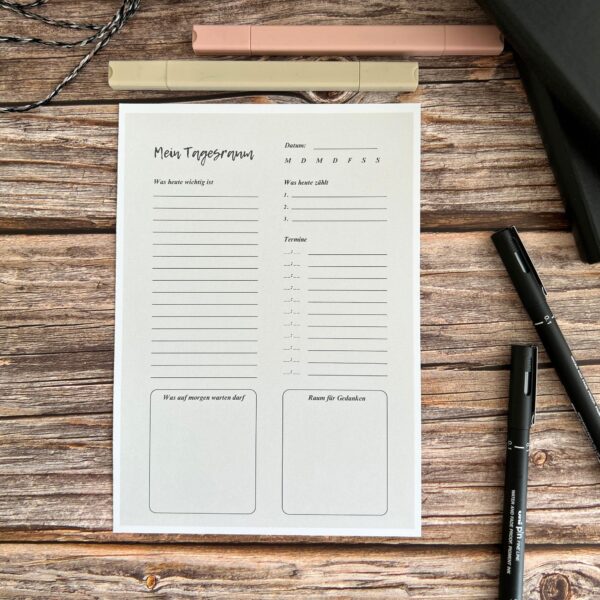 mein tagesraum – achtsamer tagesplaner